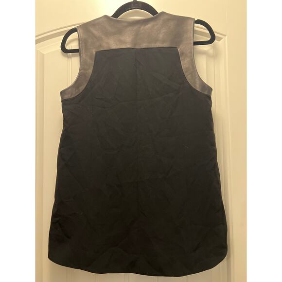 Rag & Bone Women’s V-Neck Lamb Leather Sleeveless Pullover Tank Top Size M Black - Picture 4 of 4